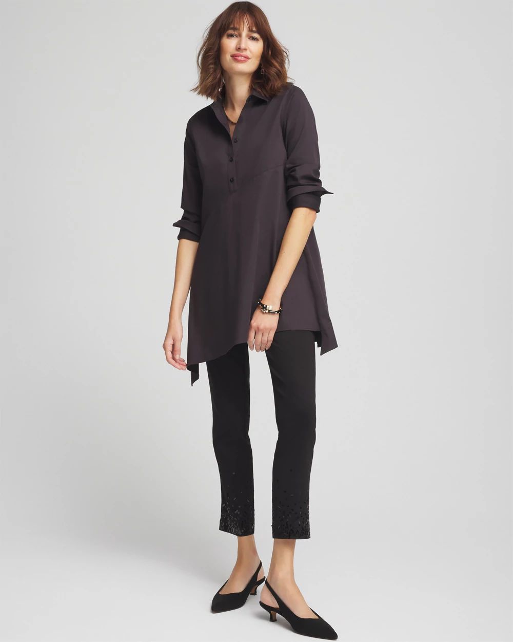 No Iron™ Stretch Asymmetrical Tunic | Chico's